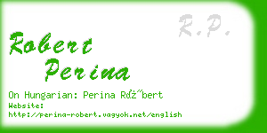 robert perina business card